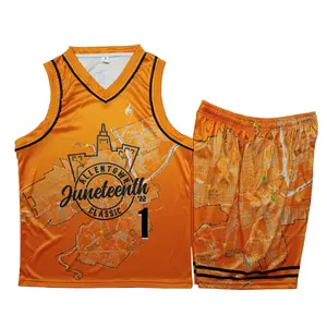 Uniforme de baloncesto totalmente sublimado, material de poliéster 2022, el mejor material de logotipos personalizados con números, novedad de 100%