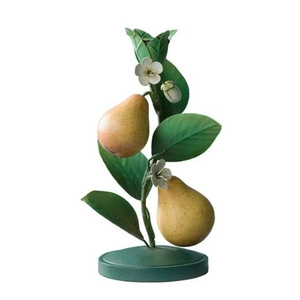 Trending Iron Strawberry Plant <b>Candle</b> Stand Green Leaves <b>Red</b> Berries White Flower Durable Metal Base Home Decoration - Product Image 3