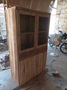 Armario moderno industrial de madera natural de Bhagwati Art Export para decoración del hogar, muebles para sala de estar y baño - Product Image 4