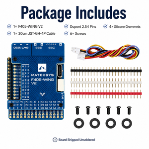 MATEKSYS F405-WING V2 ตัวควบคุมการบินแบบปีกคงที่ STM32F405 ArduPilot INAV 9-30V PDB USB-C สำหรับเครื่องบิน RC UAV - Product Image 6