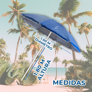 Ombrellone Tubolare Estensibile Palapera, Parasole Elegante per Protezione Solare all'Aperto - Product Image 6