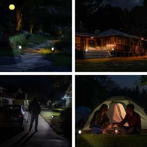 Lampes de sécurité solaires à piles avec détecteur de mouvement, étanches IP65, LED résistantes à l'eau - Product Image 5