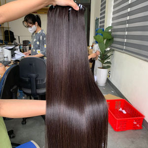 Paquetes y pelucas de hueso recto hechos de 100% cabello Remy vietnamita real de una sola trama de 8 a 32 pulgadas - Product Image 1