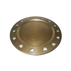 Platos de madera redondos de moda para servir, ideales para bodas, eventos y catering en fiestas de compromiso. - Product Image 4