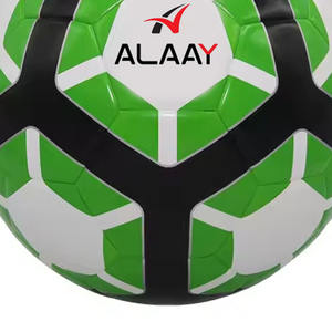 Alaay Official Size 5 Soccer Ball Hot Selling Thermo Bonded Green <b>White</b> PU Official Size 5 Soccer <b>Football</b> - Product Image 5