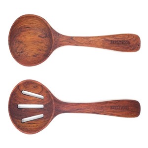 Ensemble de couverts en bois de mangue à prix économique avec des designs uniques et un organisateur de cadeaux d'affaires pour les restaurants-comprend une cuillère et une fourchette - Product Image 5