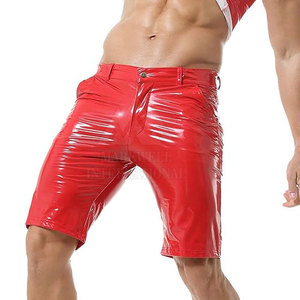 Pantalones Cortos de Cuero para Hombre con Logotipo Personalizado OEM, Cierre de Cremallera, Sólidos, Casuales, Transpirables, de Secado Rápido y Cómodos - Product Image 5