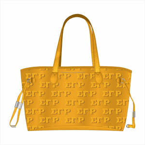 Bolsa de cuero PU en relieve Sigma Gamma Rho - Product Image 1