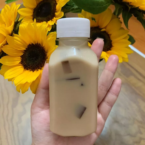 ขวดพลาสติกใสทรงสี่เหลี่ยมขนาด150มล. สำหรับดื่มชานมและโยเกิร์ตพร้อมฝาขวดบรรจุน้ำผลไม้ - Product Image 5