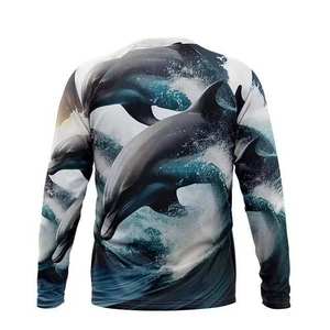 Unisex Long Sleeve Jersey Quick Dry UPF 50 Anti-UV Performance Hooded <b>Fishing</b> Shirt Plus Size Polyester Sublimation <b>Fishing</b> <b>Wear</b> - Product Image 5