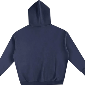 <b>Navy</b> <b>Blue</b> Pullover <b>Hoodie</b> Premium Cotton Fleece Plain Blank Hooded Sweatshirt Unisex Winter Casual Streetwear <b>Hoodie</b> Wholesale - Product Image 6