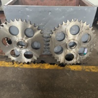 Pignon de chaîne à rouleaux en acier inoxydable personnalisé pour entraînement industriel avec 14, 16 ou 20 dents, ou engrenage de chaîne 428