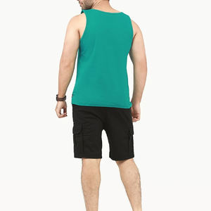 Fabricant OEM, débardeur en coton premium pour homme, débardeurs de fitness pour homme, couleur unie, débardeur pour homme grande taille - Product Image 2