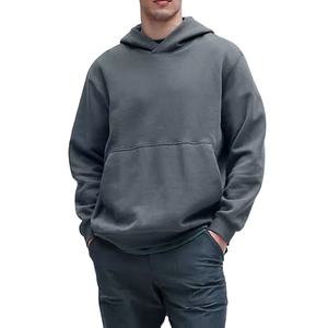 Sweat-shirt à capuche en molleton de coton 350g avec logo personnalisé surdimensionné Vente en gros OEM 380-500GSM Sweats à capuche de luxe unis en coton vierge - Product Image 1