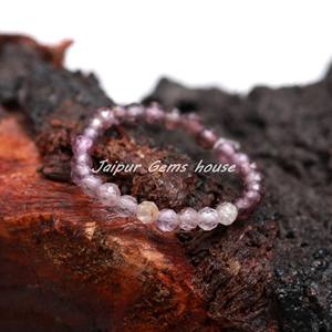 Vente chaude Belle Naturel Véritable Violet Spinelle À Facettes Perles Rondes 2mm august Perles De Pierre De Naissance Violet Spinelle Perlé Anneau - Product Image 4