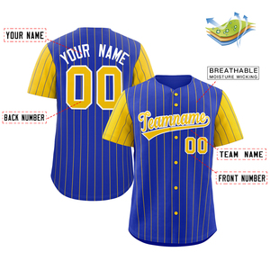 Vente en gros 100% polyester uniforme de baseball conception de maillot à rayures personnalisées avec style décontracté 170 grammes poids du tissu - Product Image 2