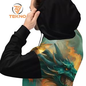 All Over Printing Pullover Full Digital Print Sublimated Hoodies Hombres Custom Sublimation Printing Winter Wear Warm Hoodie - Product Image 2