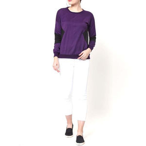 Sweat-shirts à capuche décontractés pour femmes, amples, en molleton de coton uni, respirants, grandes tailles, avec impression frontale, service OEM - Product Image 4