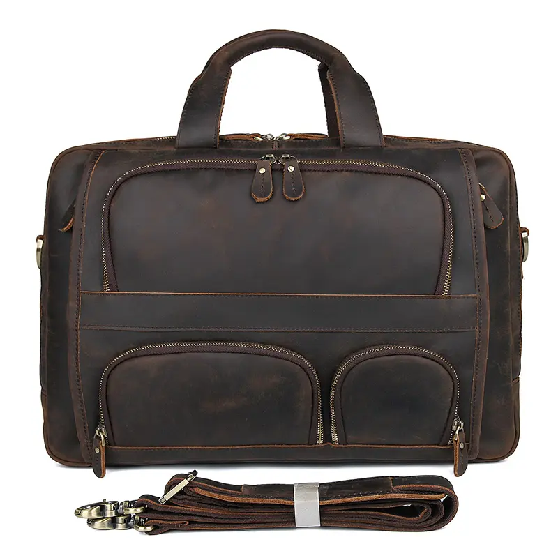 Top Quality Leather Laptop Messenger Bag for Laptop In All Sizes Padded Laptop Compartment Office Bags In Wholesale