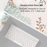 Tapis de souris ergonomique en cuir PVC pour gaming, résistant à l'eau, avec repose-poignet en cuir de chamois, confortable pour le bureau et la maison