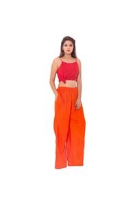 Palazzo décontracté pour femmes de haute qualité magnifiquement conçu avec une décoration élastique et un logo de belles couleurs tailles pour les vêtements d'été - Product Image 2