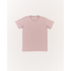 Recycled Polyester Cotton Knit T-Shirt in Plum-Organic Mercerized Blend - Product Image 1