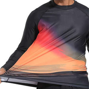 Rashguard professionnel pour hommes, trois hommes, sport, anti-UV, respirant, polyester/spandex, séchage rapide, pour tous les sports et activités de plein air - Product Image 4
