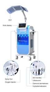 Sistema Profesional de Spa Facial 8 en 1, Pistola de Hidrodermoabrasión, Terapia de Ultrasonido, Pantalla Táctil de Acero Inoxidable para el Acné y el Envejecimiento - Product Image 3