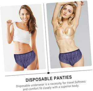 Sous-vêtements uniques pour femme Sous-vêtements courts jetables pour femme Shorts courts en coton Voyage pour femme - Product Image 4