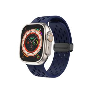 Bracciale con foro magnetico per Apple Watch 3 4 5 6 7 8 9 Se Dt Gt compatibile 42 44 45 49 Mm cinturino
