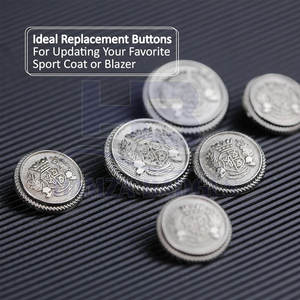 Botones de acero de alta calidad de diseño personalizado para proyectos de costura uniforme-Acabado elegante, ecológico y ligero - Product Image 5