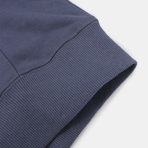 Custom Embroidered Puff Printing Plain 500GSM 480GSM 70% Cotton 30% Polyester Fleece <b>Lined</b> Oversized Boxy Cropped <b>Men</b> <b>Hoodie</b> - Product Image 4