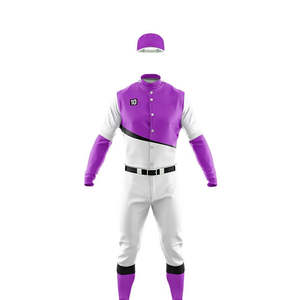 Nouveau modèle 2026, prix d'usine, uniformes de baseball sublimés, service OEM, design et taille personnalisés à la mode, uniforme de baseball - Product Image 2