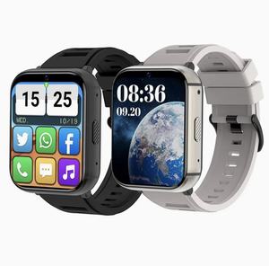 Global Unisex Fitness Tracker Watch Smartphone 4G Ba Health Management Android OS Rectangular IPS Display Sos Function Silicone - Product Image 1