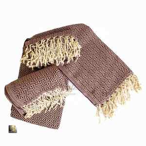 Toalla de playa bordada de algodón Premium absorbente de secado rápido ligero personalizable para uso en gimnasio de resort proveedor mayorista - Product Image 1