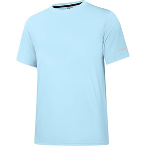 TBF-104 Rash Guard UPF 50 + pour homme, t-shirt de bain léger à manches courtes et à séchage rapide, extensible dans les 4 sens, avec demi-manche, protection UV - Product Image 5