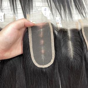 HD สวิสโปร่งใสลูกไม้ปิดหน้าผากทุกขนาดดิบธรรมชาติตรงหยักหยิก 100% ผมมนุษย์เวียดนามผมมนุษย์บริสุทธิ์ - Product Image 3