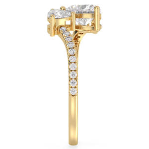 REYES Nouvelle Arrivée 925 Sterling Silver GRA Certifié Moissanite Bague Réglable pour Femmes Fiançailles Cadeau de Mariage Fine Jewelry - Product Image 5