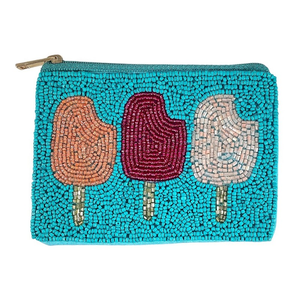 Monedero y monedero con bordado de cuentas de semillas, monedero con cuentas hecho a mano completo, se acepta bolsa con cuentas de diseño personalizado - Product Image 3