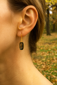 Boucles d'oreilles en plaqué or Labradorite faite à la main Boucles d'oreilles Boho en gros pour les femmes Fournisseur de bijoux de guérison spirituelle - Product Image 2