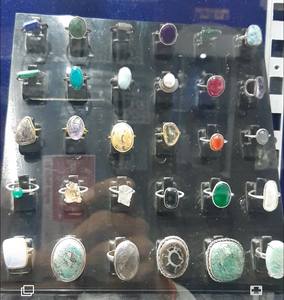 Anillo de Boda de Plata de Ley con Piedra Preciosa Natural, Engaste de Bisel, Estilo Vintage, Joyería Unisex para Verano y Navidad - Product Image 3