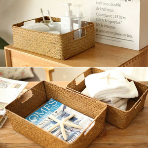 Sedge Seagrass Eco-Friendly Storage <b>Baskets</b> Kids Toys Organizer for <b>Nursery</b> Kitchen Home Use Wholesale <b>Laundry</b> <b>Basket</b> - Product Image 3