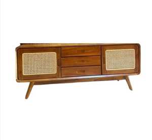 Armoire à tiroirs en rotin - Product Image 2