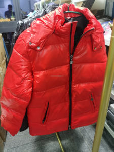 แจ็กเก็ตขนเป็ดกันลมสำหรับผู้ชายแจ็คเก็ตขนเป็ดมีฮู้ดเข้ารูปมีปกคอตั้งสำหรับฤดูหนาวโลโก้ออกแบบได้ตามต้องการ - Product Image 5