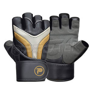 2025 guantes de levantamiento de pesas de cuero personalizados Unisex transpirable Fitness gimnasio equipo de entrenamiento - Product Image 1