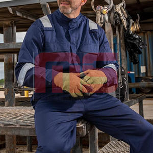 Overoles DE SEGURIDAD OEM de alta visibilidad con logotipo personalizado para hombre, ropa de trabajo de algodón ignífuga, Uniforme de Construcción - Product Image 6