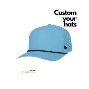 หมวกกอล์ฟแบบ 5 แผง ทรงโค้ง ดีไซน์ทันสมัย กันน้ำ พร้อมเชือกตกแต่ง ปีกโค้งสวยงาม  ติดกระดุมพลาสติก ระบายอากาศด้วยเลเซอร์ - Product Image 1