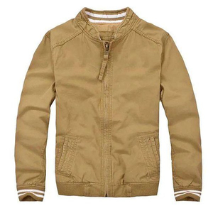 Blouson aviateur léger de haute qualité pour hommes, vêtements chauds d'hiver, en toile avec logo frontal, sortie d'usine directe - Product Image 5