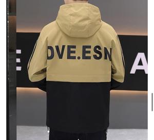 Chaqueta cortavientos Bearfit deportiva de 100% poliéster para hombre, venta al por mayor 2025, Softshell para exteriores, resistente al agua, resistente al viento, lona fina - Product Image 2