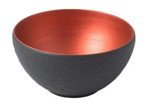 Bol de service à salade de légumes Bol à salade de fruits avec table de dîner de finition brillante de concepteur élégant Bol en métal de service alimentaire - Product Image 2